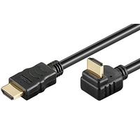 Goobay 31924 Câble High Speed HDMI avec Ethernet, Doré, Noir, 5m Longueur de Câble, 6mm Diamètre