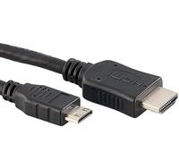 goobay - Câble HDMI avec Ethernet - 19 pin mini HDMI Type C mâle pour HDMI mâle - 3 m - plat