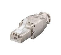 Goobay 38292 Connecteur Réseau Sans Outils CAT 6A STP RJ45, 52mm Longueur, 15mm Largeur, 15mm Hauteur
