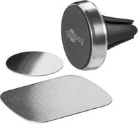 Goobay 38685 Universal Magnetic Holder Kit With Ultra Slim Design, Black/Silver, 35 Mm Diameter