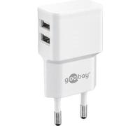 Goobay | 4 pin USB Type A | Europlug (CEE 7/16 alimentation) | Blanc | 12 Watt