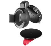 Goobay 40733 Support voiture pour smartphone à ventouse Slim, noir - pour une fixation simple et sûre dans le véhicule