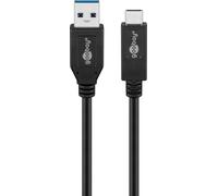goobay 41074 USB-C Charging Cable Black 1 Meter