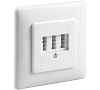 Goobay 43544 3x TAE-NFN Prise encastrée, blanc - Connexion vissée