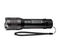 Goobay 44559 Lampe de poche LED Super Bright 1500, noire - idéale pour le travail, les loisirs, le sport, le camping, la pêche, la chasse et le dépannage