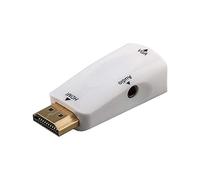GOOBAY 44793 Adaptateur Compact HDMI/VGA avec Audio plaqué Or