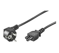 Goobay Cordon d'alimentation 44877 – avec terre, fiche coudée – 3 m, noir