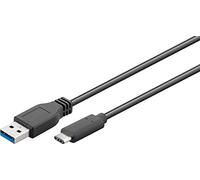 goobay 45247 SuperSpeed 3.1 USB C vers USB 3.0 (Type A) Câble de Charge, câble de données, supporte Charging & Sync, blindé 3 Fois, 1,5m, Noir