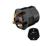 Goobay Adaptateur secteur 45352 – CEE 7/4 (type F) vers prise UK type G – Noir