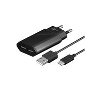 Goobay 45847 Kit de Charge USB Type-C Double, 2.4 A, Noir, 87mm Longueur, 41.3mm Largeur, 14.8mm Hauteur