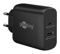goobay 45W GaN USB-C PD Dual Fast Charger, Chargeur