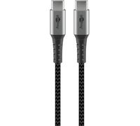 goobay 49303 Fast Charging Cable USB C 60 W 20 V/Extremely Robust Textile Cable