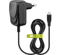 goobay 49529 Chargeur Mural Micro USB 1,0 A, USB, Source d'alimentation pour Smartphone, Adaptateur Secteur, 1,5 m, Noir