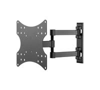 goobay 49715 Support Mural TV Orientable et Inclinable pour écrans 23-42 Pouces (58-107 cm) Accroche Television Mural Charge Max. 20 KG/Fixation Tele avec Bras pour Moniteur VESA 200 x 200 Noir