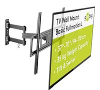 Goobay 49745 Support Mural TV Orientable et Inclinable pour écrans 37-70 Pouces (94-178 cm) / Accroche Television Mural Charge Max. 35 KG/Fixation Murale TV pour Tele VESA 300 x 300