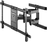 Goobay 49746 Pro Support TV mural Pro FULLMOTION (XL), Noir - Support pour téléviseur de 43 à 100 pouces (109-254 cm), entièrement mobile (pivotant et inclinable) jusqu'à 60 kg
