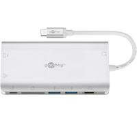 Goobay 49850 hub & concentrateur USB Type-C 5000 Mbit/s Argent