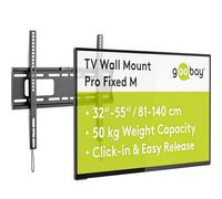 goobay 49890 Pro Support Mural TV pour écrans et téléviseurs de 32-55 Pouces (81-140 cm) - Fixation Murale TV avec Une capacité de Charge Max. de 50 kg accroche Television Mural VESA 300 x 300