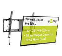 Goobay 49929 Pro Support Mural TV inclinable pour ecrans et televiseurs de 37-70 Pouces (94-178 cm) - Fixation Murale TV avec Une capacité de Charge Max. 70 kg accroche Television Mural VESA 200x200