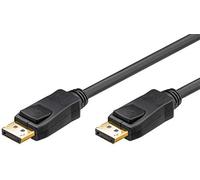 goobay 49959 Câble DisplayPort 1.2 4K plaqué Or mâle DisplayPort vers DisplayPort mâle pour Transfert de signaux vidéo/Audio 2 m