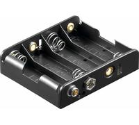 Goobay 4x AA (Mignon) Porte-piles - Bouton-poussoir