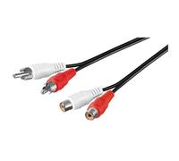 Goobay 50025 câble audio 1,5 m 2 x RCA Noir