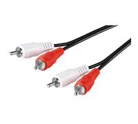 Goobay 50029 câble audio 2,5 m 2 x RCA Noir
