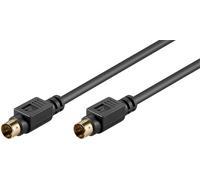 Goobay 50059 Câble de connexion S-Vidéo, blindage individuel, 5 m - Mini-DIN 4 mâle (S-Vidéo) > Mini-DIN 4 mâle (S-Vidéo)