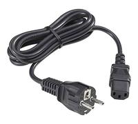 Goobay 50098 Cordon-Connecteur pour Appareils Froids, 2 m Longueur, Noir