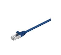 Goobay 50161 CAT 5e Câble de Liaison, F/UTP, Bleu, 5m Longueur de Câble