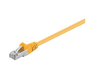 Goobay 50165 câble de réseau Jaune 1 m Cat5e F/UTP (FTP)