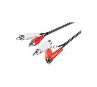 Goobay 50214 Câble de Connexion Stéréo, Cinch avec Capacité D'Acheminement, 1.5m Longueur de Câble