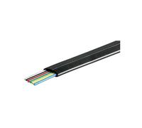 Goobay 50254 Câble téléphonique plat, bobine de 100 m, AWG 30,CU (cuivre), noir - 6 fils