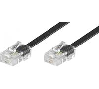 Goobay 50256 Câble de raccordement modulaire RNIS, 6 m, noir - Connecteur RJ45 (8P4C) > Connecteur RJ45 (8P4C)