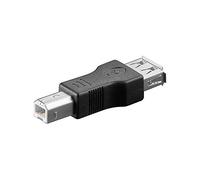 Adaptateur USB - GOOBAY - USB A femelle vers USB B male - Noir - USB 2.0 - Connexion rapide