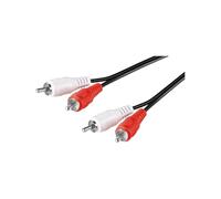 goobay 50340 Câble de Connexion Stéréo 2 x Cinch, 15m Longueur de Câble