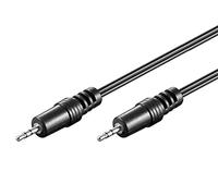 Goobay 50457 Câble de Connexion Audio AUX, 2.5mm Stéréo, Noir, 1.5m Longueur de Câble