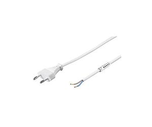 Goobay 50503 Cordon UE pour Confection, 1.5 m Longueur, Blanc