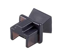 goobay 50527 Lot de 10 Bouchons Anti-poussière pour Prise RJ45 pour Prises réseau RNIS Panneau de Brassage Noir