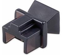 Goobay 50527 Protection anti-poussière pour prise RJ45, noir par ex. convient pour l'utilisation dans les panneaux de brassage