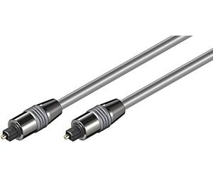 Goobay 50571 Câble à Fibres Optiques, Argent, 5m Longueur de Câble, 6mm Diamètre