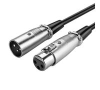 Goobay 50715 Câble de Connexion XLR, Noir, 6m Longueur de Câble