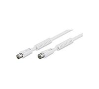 Goobay 50723 Câble de Connexion Antennes (80 dB), Ferrite, Double Blindage, 1.5m Longueur
