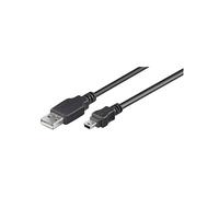 Goobay 50768 USB 2.0 Hi-Speed Cable, Black, Type B, 5-pin, 3m Length 3 Meters
