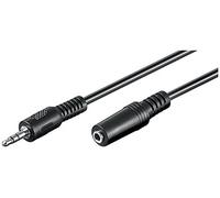 Goobay 50935 Rallonge Cble Stéréo pour Casques audio et Écouteurs - Jack mle 3, 5mm Vers Jack femelle 3, 5mm - 10, 0 mètres, Noir