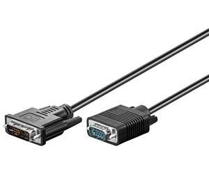Goobay 50991 Câble DVI-I/VGA FullHD, Nickelé, 3m Longueur