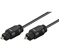 Goobay 51217 Câble Toslink, connecteur optique numérique pour les données audio, noir, 1,5m