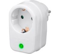 Goobay 51270 Disjoncteur de réseau et de surtension, blanc - protège les appareils électriques contre les surtensions, par ex. la foudre