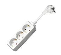 Goobay 51293 Bloc Multiprise, Blanc, 1.5 m Longueur de Câble