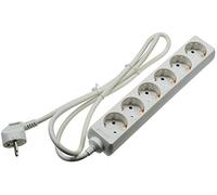 GOOBAY 51296 - Steckdosenleiste 6-fach, 1,5 m, weiß